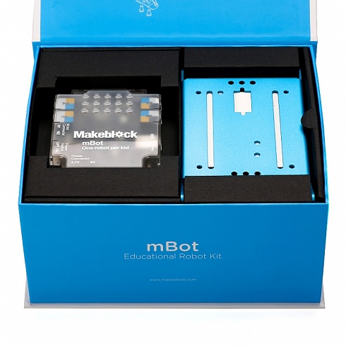 Фото робототехнический набор mbot v1.1-blue (bluetooth-версия)