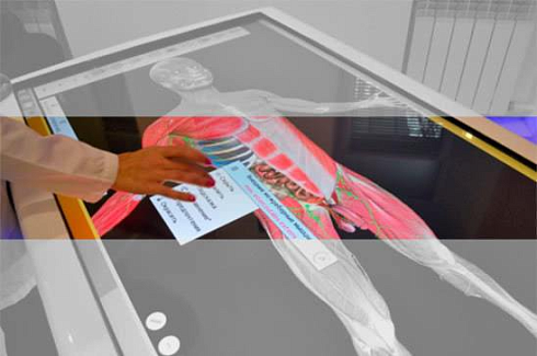 Фото интерактивный анатомический стол «пирогов», модель «пирогов ii»